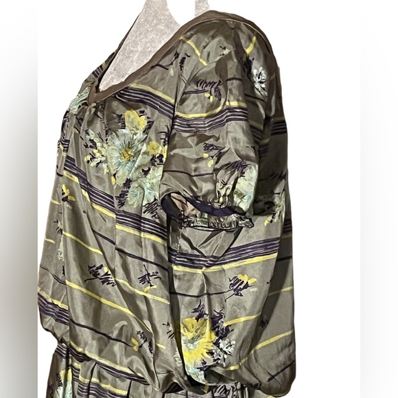 PHILOSOPHY DI ALBERTA FERRETTI SILK LAYERED FLORAL MIDI DRESS GREAT COND (6) - Picture 5 of 7